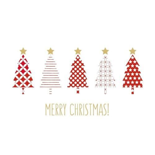 Christmas napkin fir tree parade (20 pieces)