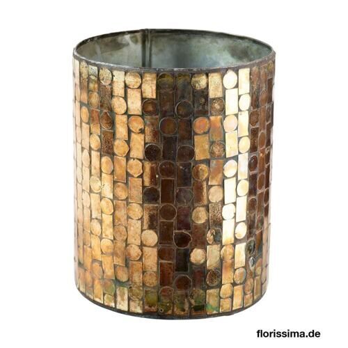 Metall Windlicht Mosaik 