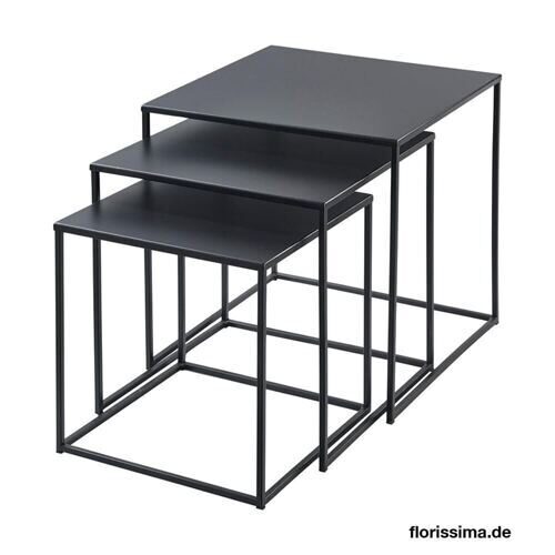 Metall Tisch Black 