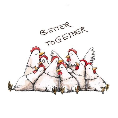 Easter napkin chickens/Better Together (20 pieces)