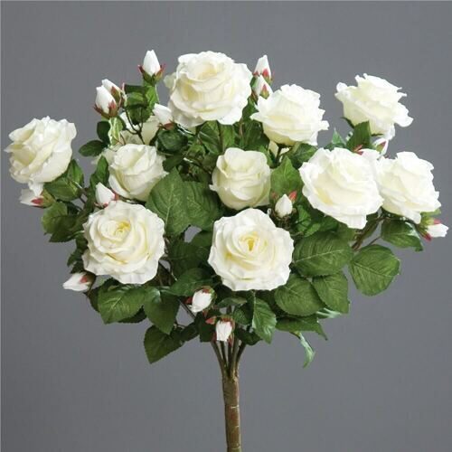 Bouquet de roses en plastique White 