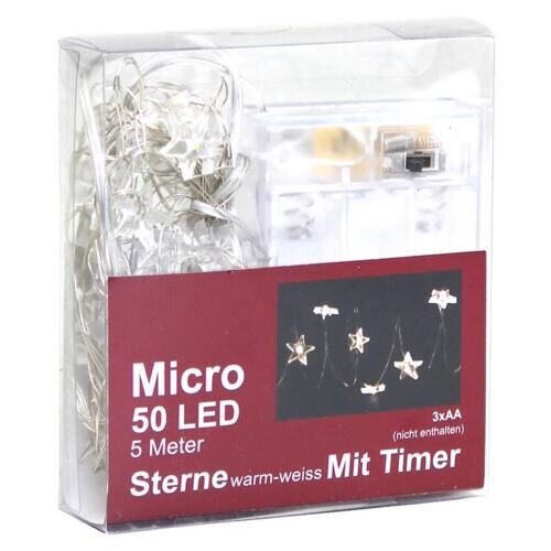LED Lichterkette Flori/Micro/Stern 