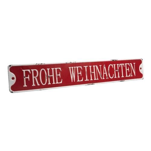 Metall Schild Frohe Weihnachten 