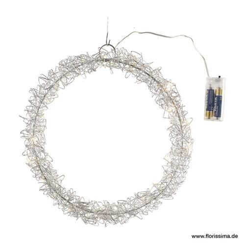 LED Couronne de boucles de fil 