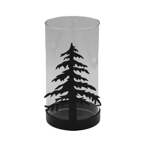 Photophore en verre Sapin 