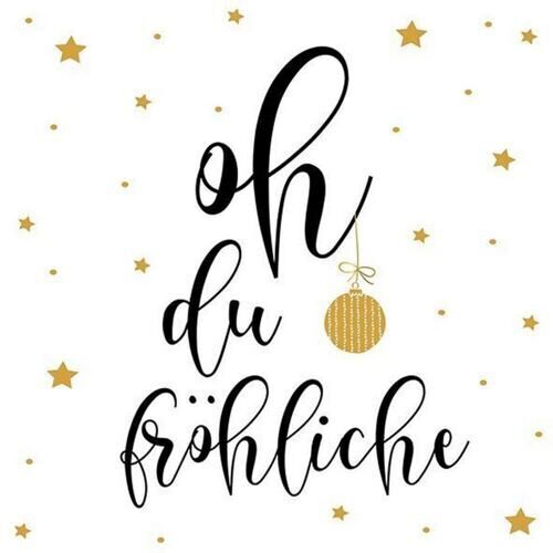 Weihnachtsserviette oh du fröhliche (20 Stück)