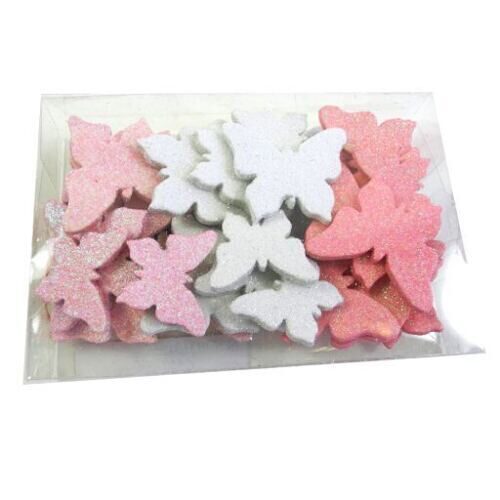 Papillon en plastique Sweet (72 pièces)