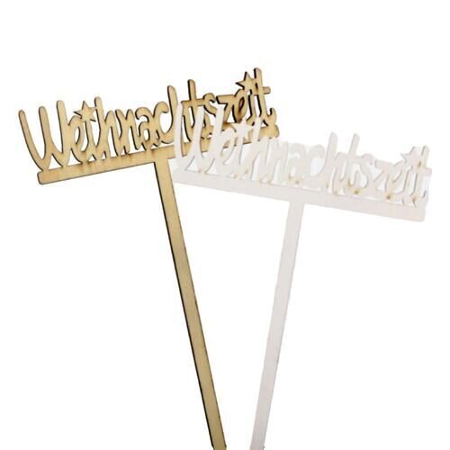 Holz Schild Weihnachtszeit (8 Stück)