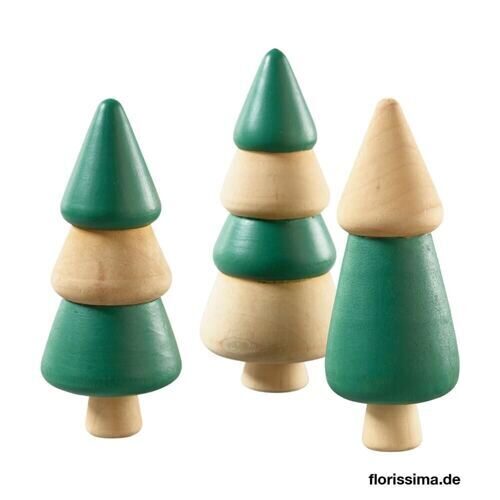 Sapin en bois Noël (3 pièces)