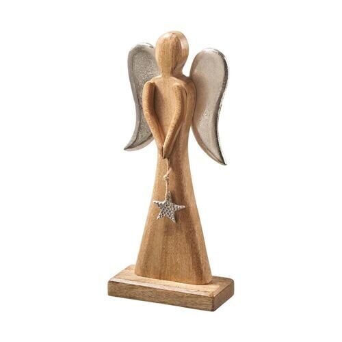 Ange en bois Silverwings/Ailes d'air 