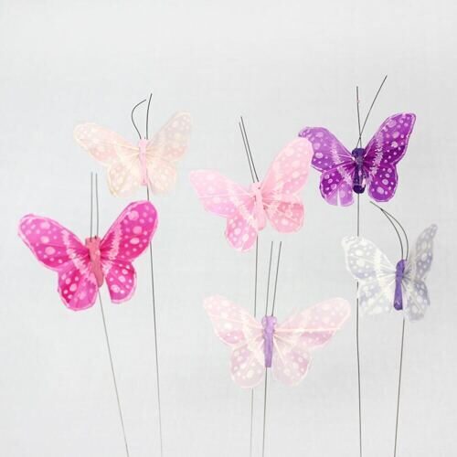 Plume Papillon Flori (24 pièces)