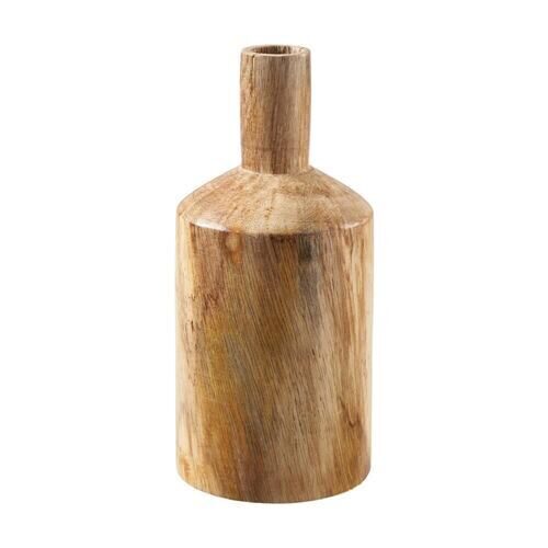 Holz Vase Flasche 