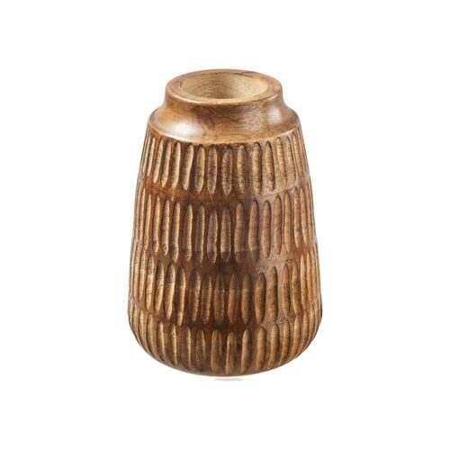 Holz Vase Africa 