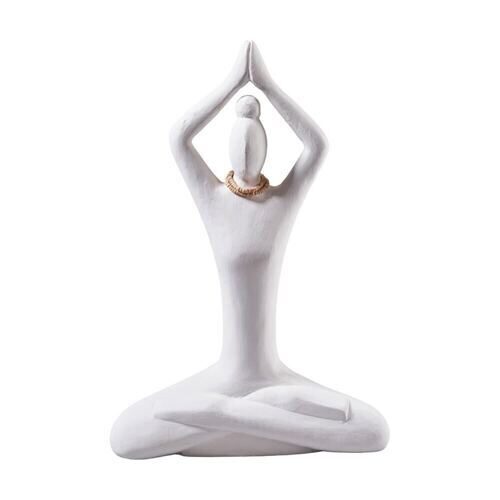 Figurine en bois Yoga/Armes haute 