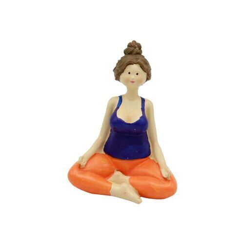 Figurine en résine Femme yoga (2 pièces)