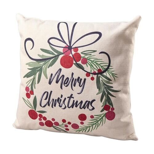 Tissu Coussin Merry Christmas 