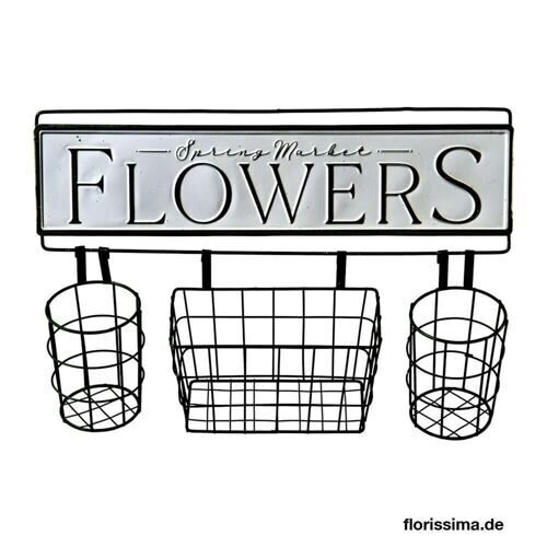 Metall Wandhalter Flowers & Garden 