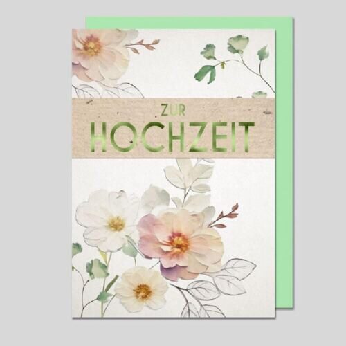 Karte Zur Hochzeit (6 Stück)