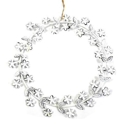 Couronne de fleurs en métal Fleur (4 pièces)