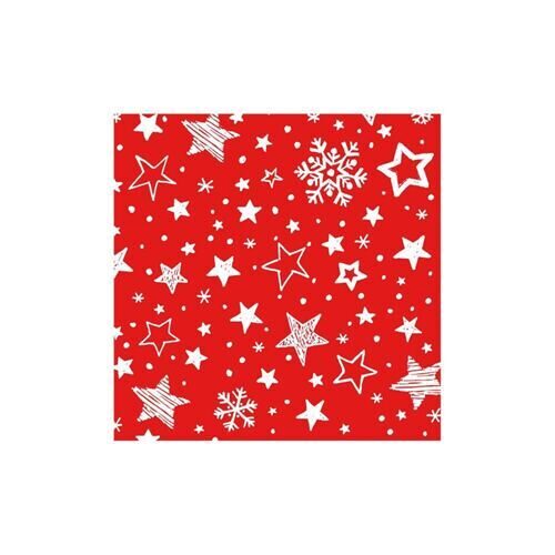 Weihnachtsserviette Lovely Stars (20 Stück)