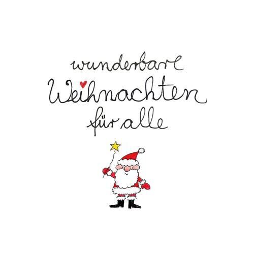 Weihnachtsserviette Wunderbare Weihnachten/Weihnachtsmann (20 Stück)