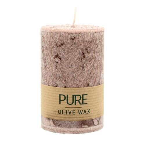 Bougie décorative PURE/Olive/Natrual Wax (6 pièces)