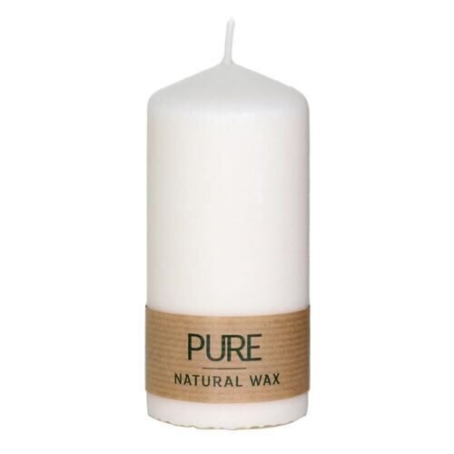 Bougie à tige PURE/Natural Wax (6 pièces)