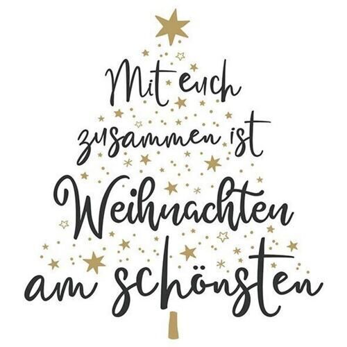 Weihnachtsserviette Mit euch zusammen... (20 Stück)