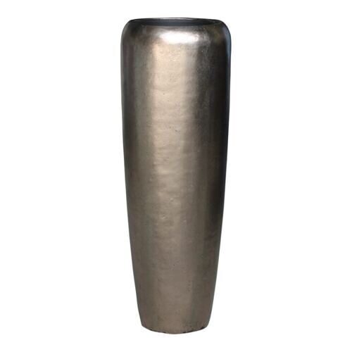 Polystone Vase Silver 