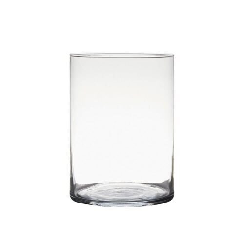 Vase cylindrique en verre Levi (2 pièces)