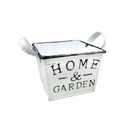 Cache-pot en zinc Home & Garden (4 pièces)