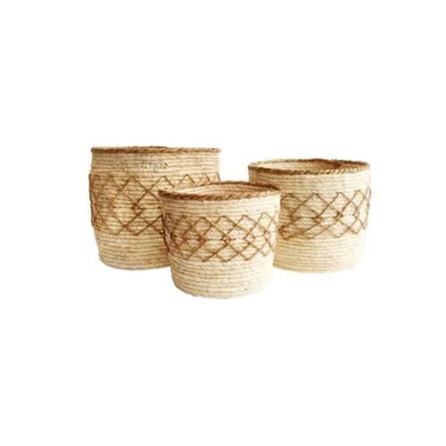 Cache-pot d'algues Samoa/design filaire 