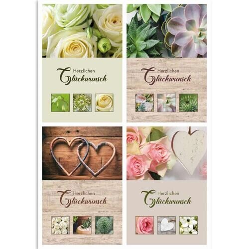 Cartes Assortiment Félicitations (40 pièces)