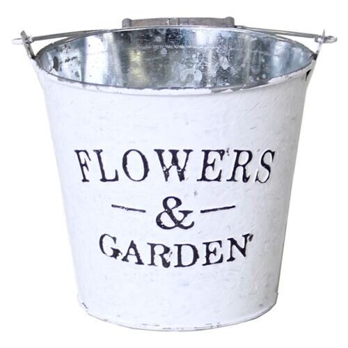 Cache-pot en zinc Flower Garden 